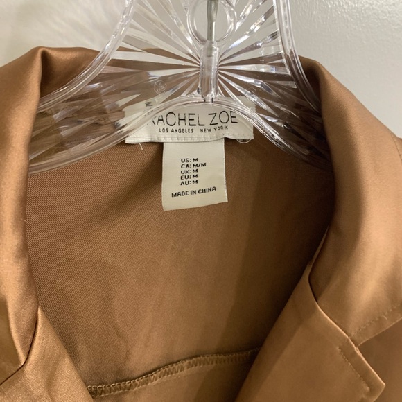 Rachel Zoe Bronze Button Up Blouse - Picture 2 of 3